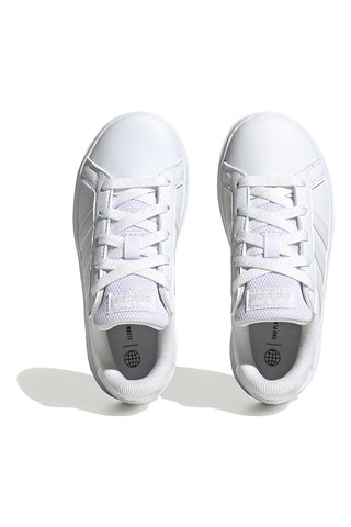 Povsem beli športni copati Adidas Grand Court 2 K