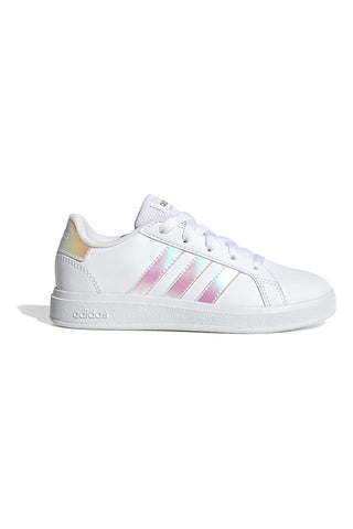 Bele superge z mavričnimi črtami Adidas Grand Court 2 K