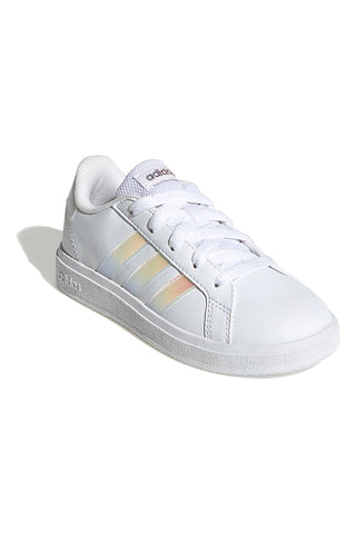 Bele superge z mavričnimi črtami Adidas Grand Court 2 K
