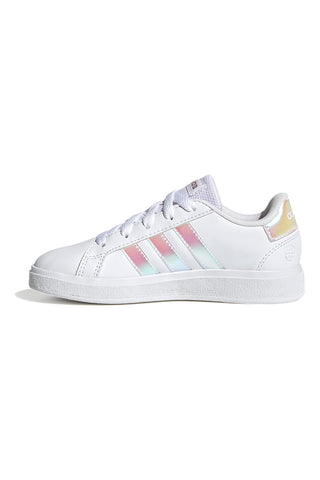 Bele superge z mavričnimi črtami Adidas Grand Court 2 K