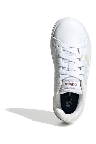 Bele superge z mavričnimi črtami Adidas Grand Court 2 K