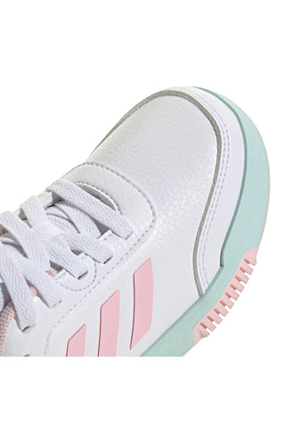 Bele superge s pastelno obarvanimi detajli iz sintetičnih materialov Adidas Tensaur Sport 2.0 K