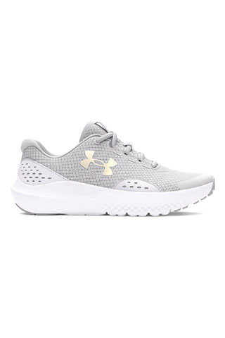 Ženske sive mrežaste športne copate Under Armour GGS Surge 4
