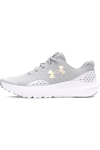 Ženske sive mrežaste športne copate Under Armour GGS Surge 4