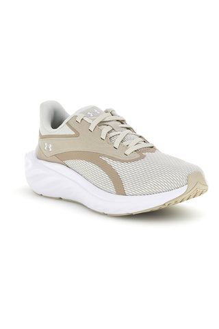 Beli in bež tekaški copati z zračno mrežo in blazinami Charged+ Under armour W Ascend