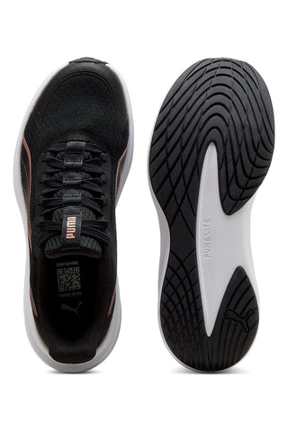 Črni oblazinjeni tekaški copati Puma Dasher Lite SlipTech