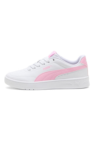 Puma Court Classic Clean Jr roza in beli športni copati