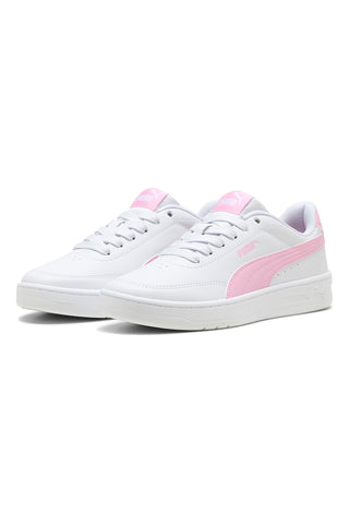 Puma Court Classic Clean Jr roza in beli športni copati