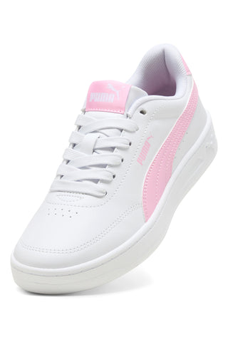 Puma Court Classic Clean Jr roza in beli športni copati