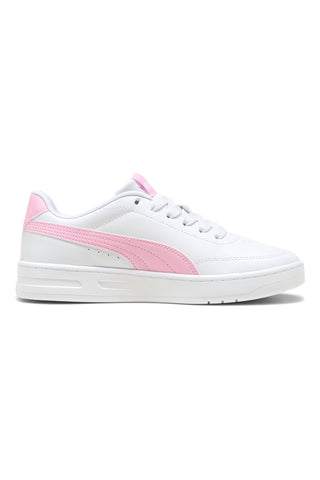 Puma Court Classic Clean Jr roza in beli športni copati