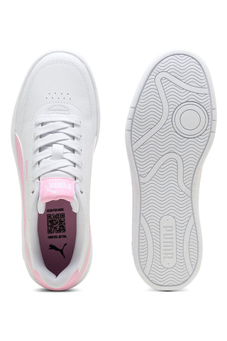 Puma Court Classic Clean Jr roza in beli športni copati