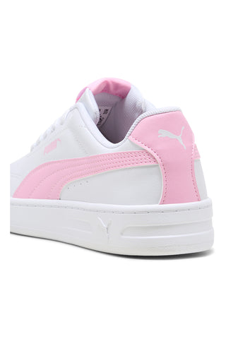 Puma Court Classic Clean Jr roza in beli športni copati
