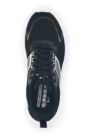 Diadora Robin 7 W črno bela dihajoča tekaška obutev z blažilnikom