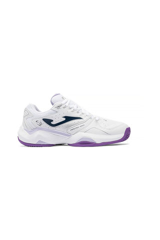 Beli teniški čevlji z zračnimi vijoličnimi vložki Joma Master 1000 2602