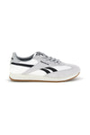 Bele športne copate iz blaga s svetlo sivimi vložki Reebok World 70