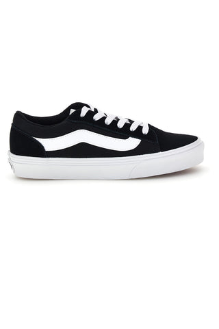 Črne superge z belim vložkom nizkega profila Vans Vero LS