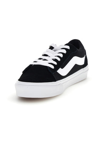 Črne superge z belim vložkom nizkega profila Vans Vero LS