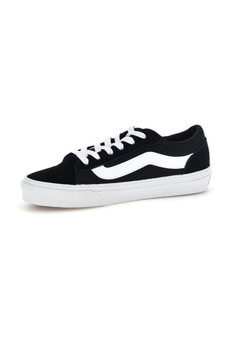 Črne superge z belim vložkom nizkega profila Vans Vero LS