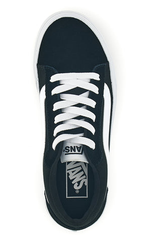 Črne superge z belim vložkom nizkega profila Vans Vero LS