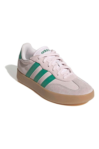 Bež superge z zelenimi črtami in detajli iz semiša Adidas Barreda