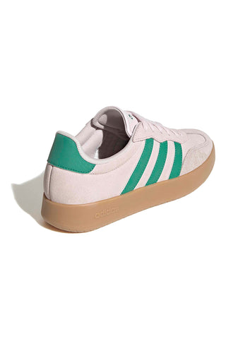 Bež superge z zelenimi črtami in detajli iz semiša Adidas Barreda