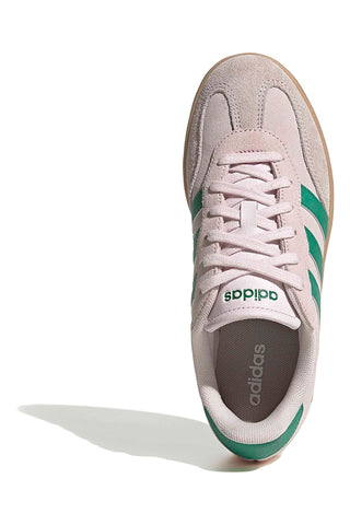 Bež superge z zelenimi črtami in detajli iz semiša Adidas Barreda
