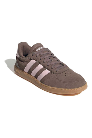 Rjavi superge z rožnatimi črtami in izrezanimi detajli Adidas Breaknet Sleek