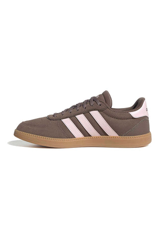 Rjavi superge z rožnatimi črtami in izrezanimi detajli Adidas Breaknet Sleek