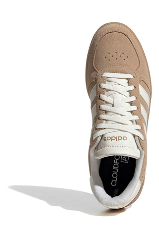 Bež superge z belimi črtami in izrezanimi detajli Adidas Breaknet Sleek