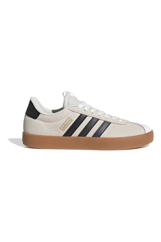 Bež superge z črnimi črtami in gumijasto podplatom Adidas VL Court 3