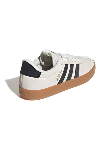 Bež superge z črnimi črtami in gumijasto podplatom Adidas VL Court 3