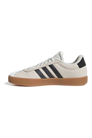 Bež superge z črnimi črtami in gumijasto podplatom Adidas VL Court 3