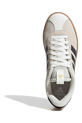 Bež superge z črnimi črtami in gumijasto podplatom Adidas VL Court 3