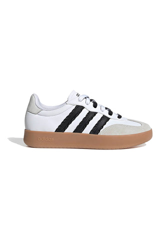 Bele superge z črnimi črtami in usnjenim noskom Adidas Barreda