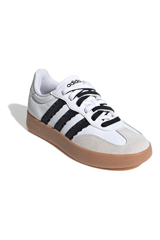 Bele superge z črnimi črtami in usnjenim noskom Adidas Barreda