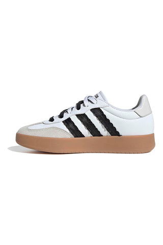 Bele superge z črnimi črtami in usnjenim noskom Adidas Barreda