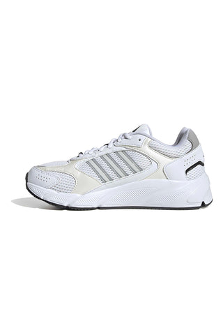 Bele mrežaste superge s srebrnimi detajli in podplatom Cloudfoam Adidas Crazychaos 2000