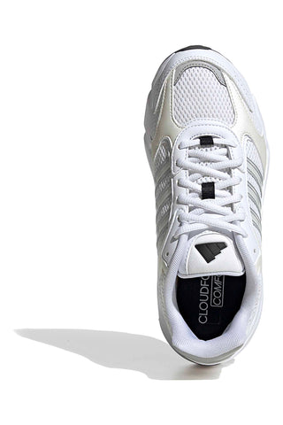 Bele mrežaste superge s srebrnimi detajli in podplatom Cloudfoam Adidas Crazychaos 2000