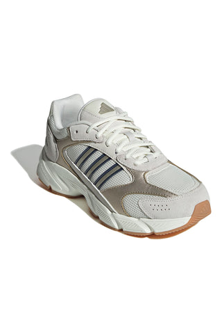 Bež superge iz mrežastega materiala s srebrnimi detajli in podplatom Cloudfoam Adidas Crazychaos 2000