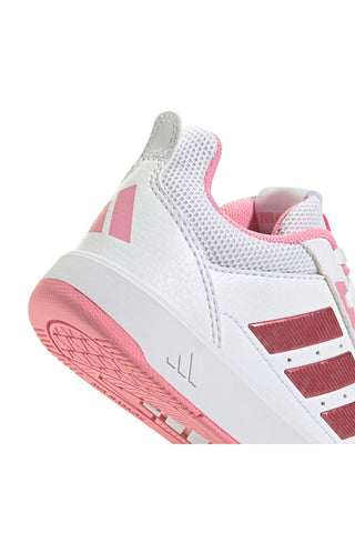 Bele superge z roza metaliziranimi črtami in podplatom, ki ne pušča sledi Adidas Tensaur Sport 3.0 K