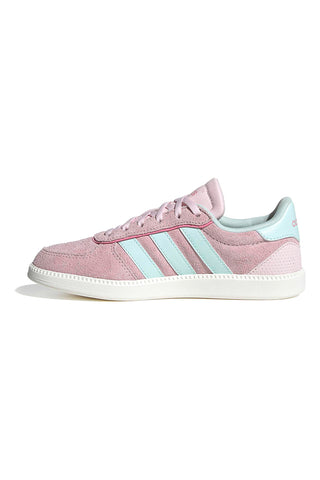 Roza superge iz semiša z modrimi črtami in predoblikovano podplatom Adidas Breaknet Sleek J