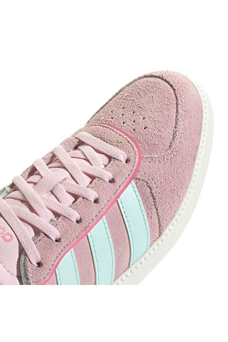 Roza superge iz semiša z modrimi črtami in predoblikovano podplatom Adidas Breaknet Sleek J