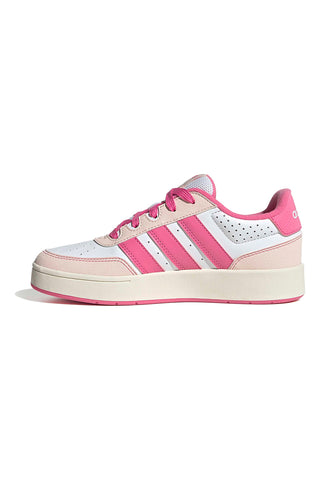 Bele superge z fuksijastimi črtami in platformo Adidas Breakbase J