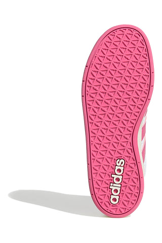 Bele superge z fuksijastimi črtami in platformo Adidas Breakbase J
