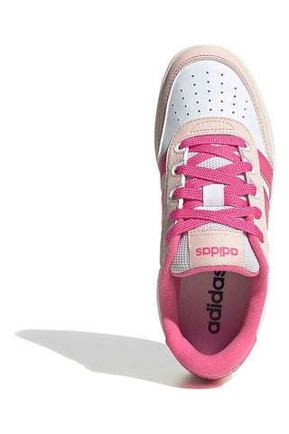 Bele superge z fuksijastimi črtami in platformo Adidas Breakbase J