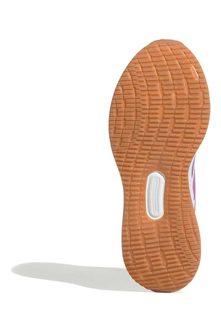 Bele in roza tekaške čevlje iz mrežastega materiala s podplatom Cloudfoam Adidas Runfalcon 5 J