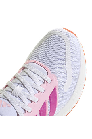Bele in roza tekaške čevlje iz mrežastega materiala s podplatom Cloudfoam Adidas Runfalcon 5 J