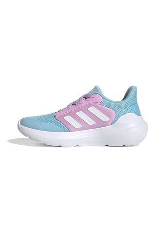 Svetlo modri tekaški čevlji z lila detajli iz dihalne mreže Adidas Tensaur Run 3.0 J