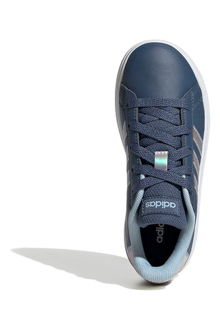Modri casual čevlji z mavričnimi detajli Adidas Grand Court 2 K