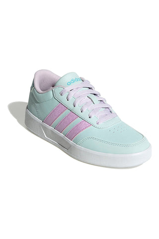 Pastelno modri športni copati z lila detajli Adidas Breaknet 3 J